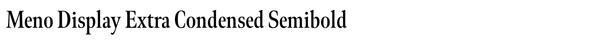 Meno Display Extra Condensed Semibold image